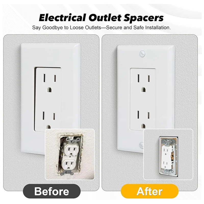 فواصل لوحة الحائط BAAD، لوحات تسوية الجهاز مناسبة لأداة إصلاح المنافذ الكهربائية، حشوات فواصل وعاء