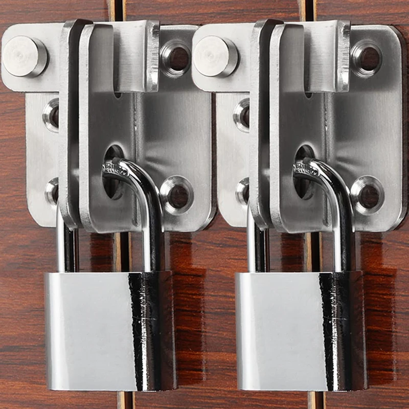 

Дверной замок из нержавеющей стали, раздвижные болты, защелка, шкаф для сарая, клетка для домашних животных, сад, ванная комната, гараж, раздвижные дверные защелки, замки с винтом