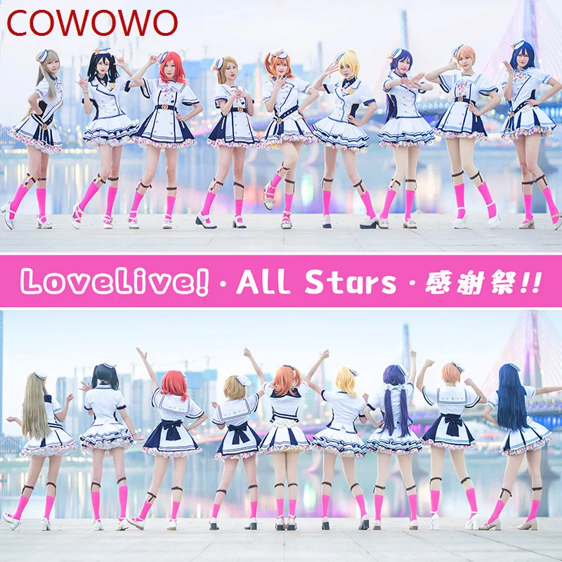 

COWOWO LoveLive Sunshine!! School Idol All Stars 2020 Festival Ayase Eli Takami Chika Uehara Ayumu Cosplay Costume Dress