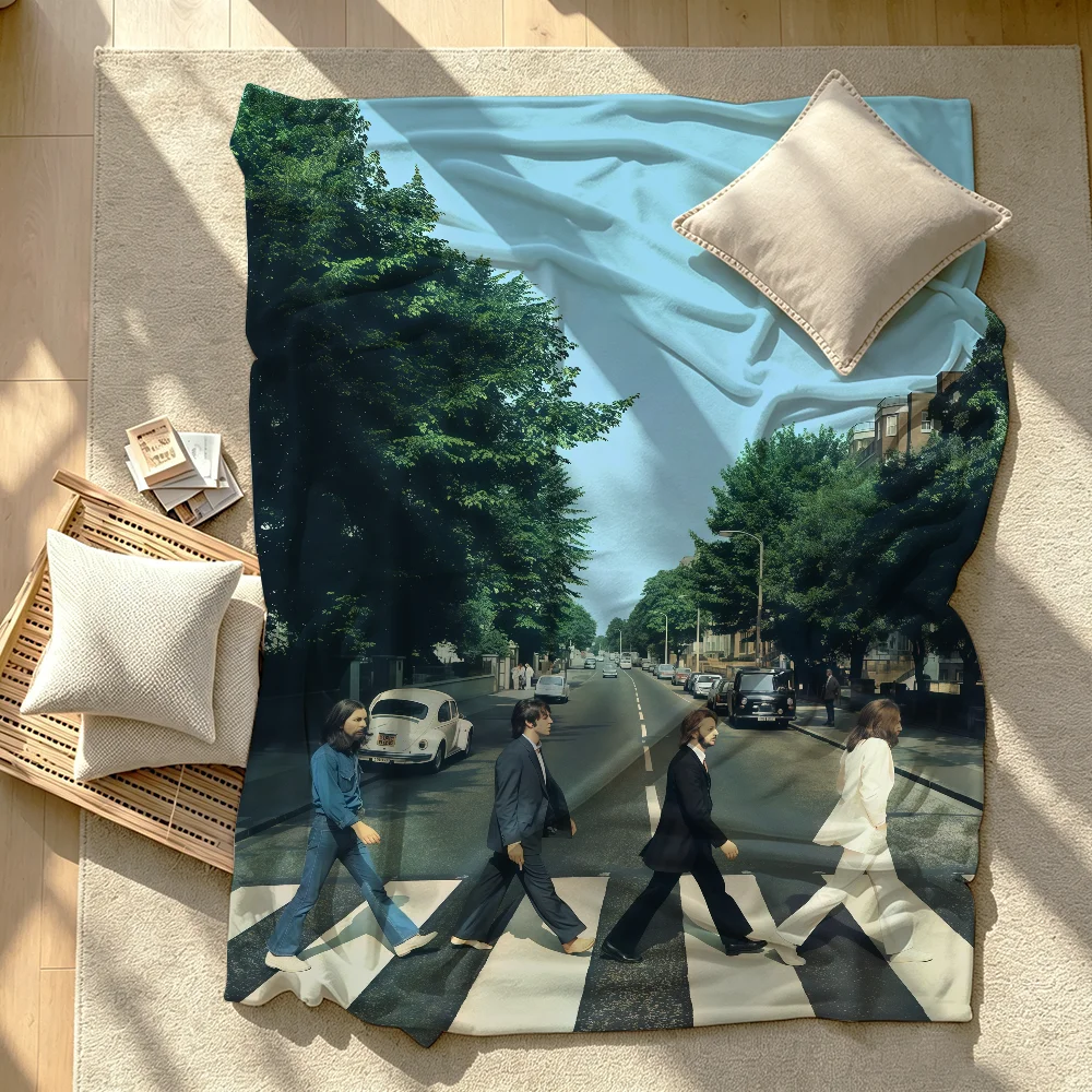 Rock band T-The B-Beatles Blanket Soft Skin Friendly And Thick Suitable For Bedroom Living Room Bed Sofa Camping Office Gift