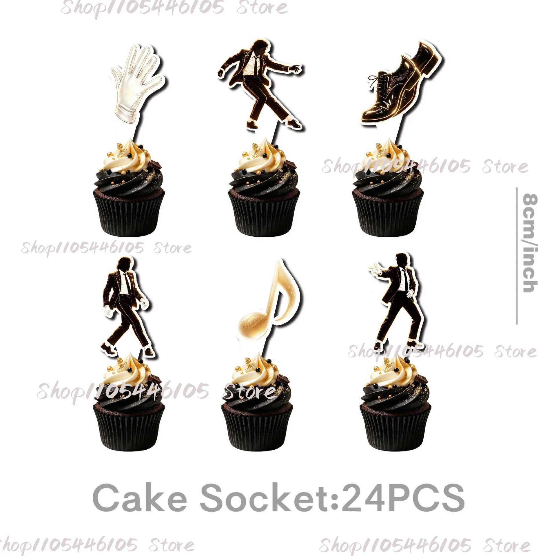 Michael Jackson Tischgeschirr-Set Geburtstagsparty-Dekoration Geschenktüte Tischdecke Becher Pappteller Servietten Idol-Party-Zubehör – Detail 11