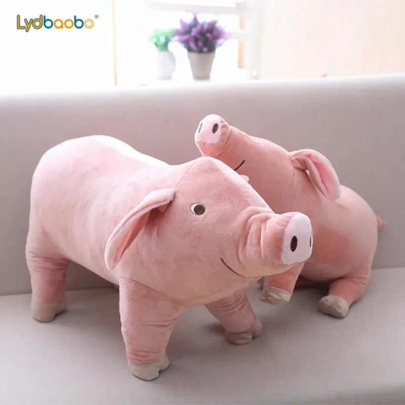 25cm Cute Lifelike Pig Plush Toy Stuffed Soft Animal Simulation Pig Doll Toys Birthday Gift