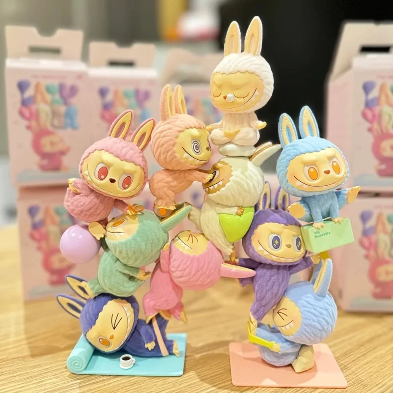 

Hot Blind Box Authentic Labubu The Monsters Lazy Yoga Series Ornament Mysterious Labubu Ornament Collection Edition Holiday Gift