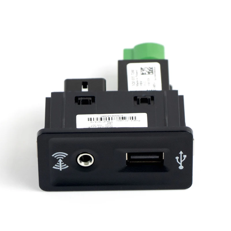 5Q0036726E 5G0035222E MIB2 MDI USB Carplay Media AUX Socket Switch Button Interface Connector Adapter for Volkswagen Golf 7 MK7