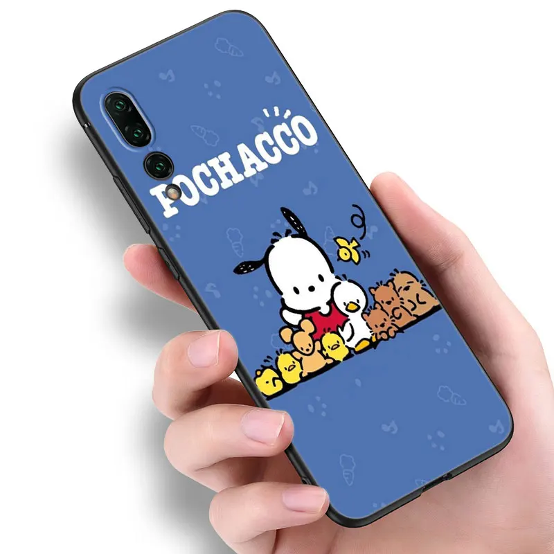 Cute Pochacco Phone Case For Huawei Pura 70 Ultra P20 P30 P40 Lite P60 Art P50 Pro P50E P Smart 2018 2019 2020 2021