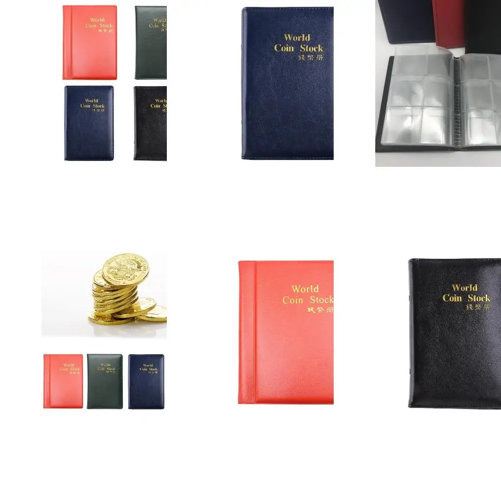 60 Pockets Holder Collection Book High Quality Royal Coin Collection Book