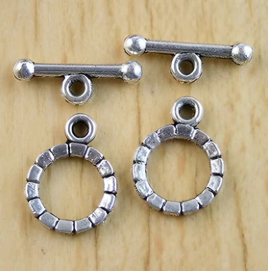 

20sets ring11.6mm,bar16.5mm, hole7.8mm Zinc alloy matel vintage toggle clasps T1093