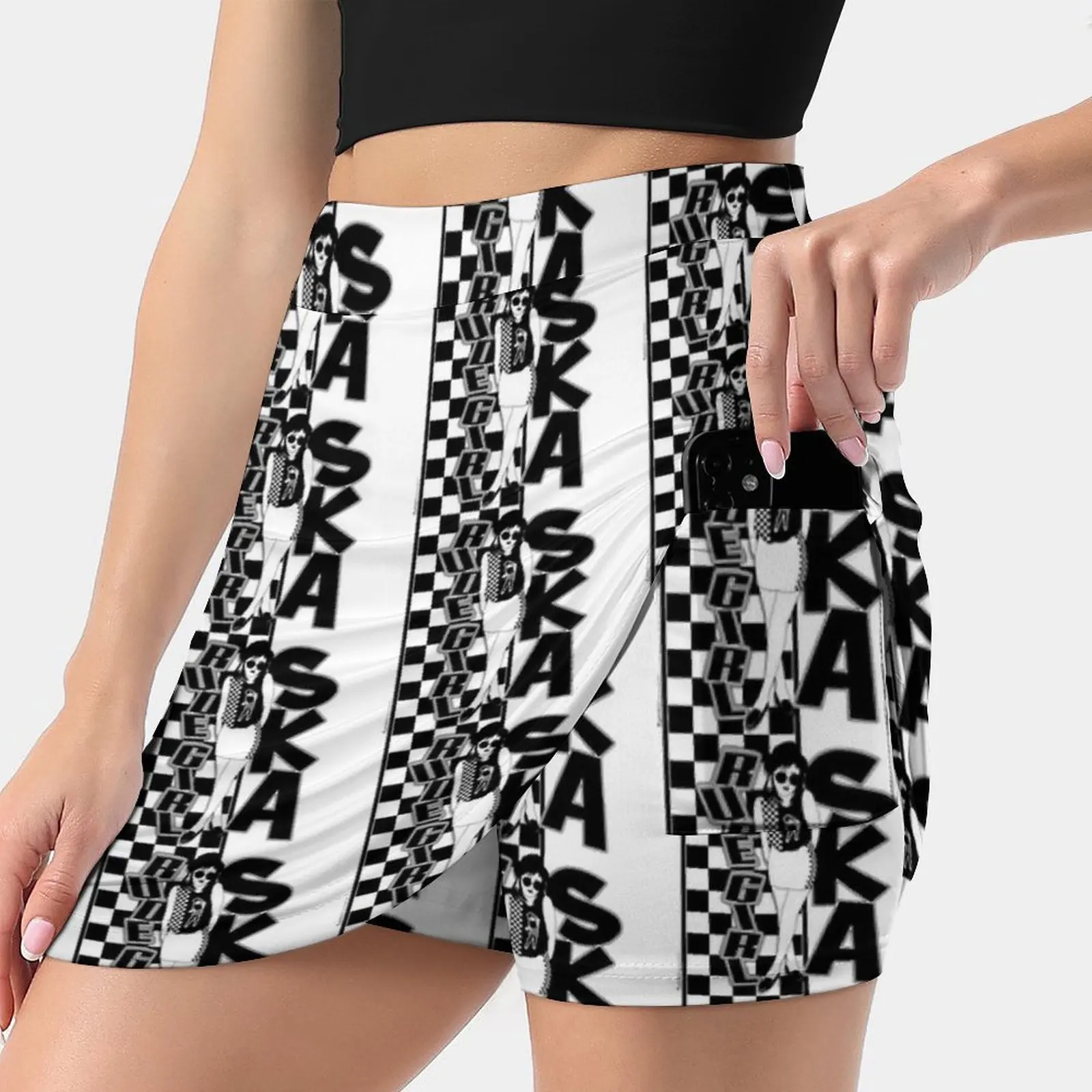 Rude Girl Ska 3 Women's skirt Aesthetic skirts New Fashion Short Skirts Ska Ska Songs Ska Music Ska Punk Skank 2 Tone 2 Tone