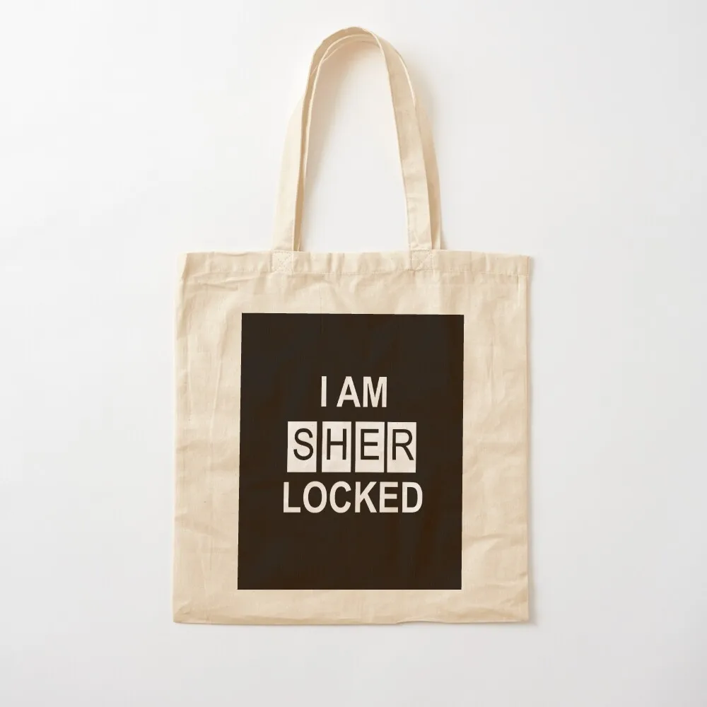 I am Sher- locked (Black) Tote Bag hand bag Handbags women free delivery bags eco pack