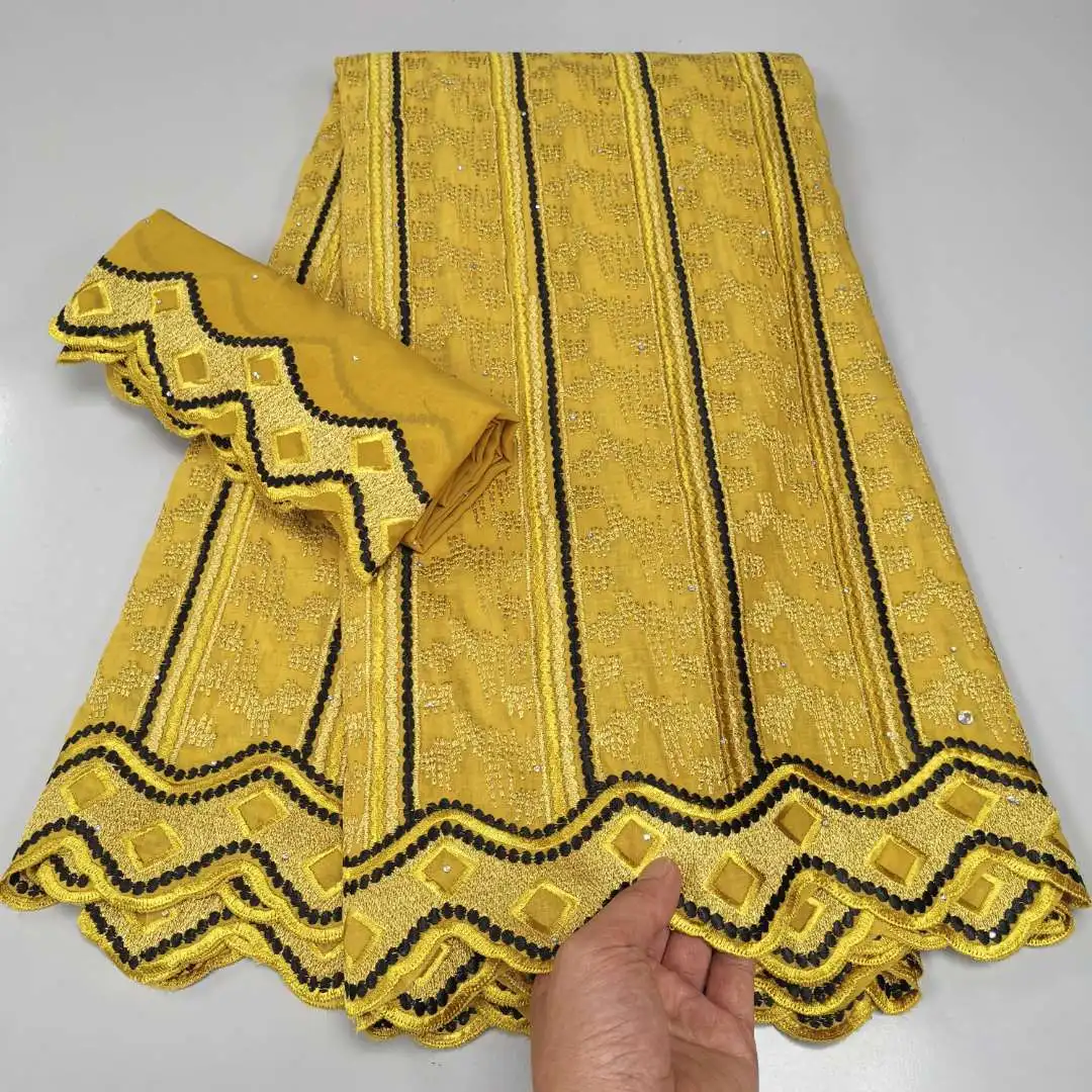 

Latest African Lace Fabric 2022 High Quality Nigerian Cotton Lace Fabric Swiss Voile Lace Fabric For Wedding Sewing PYC22152