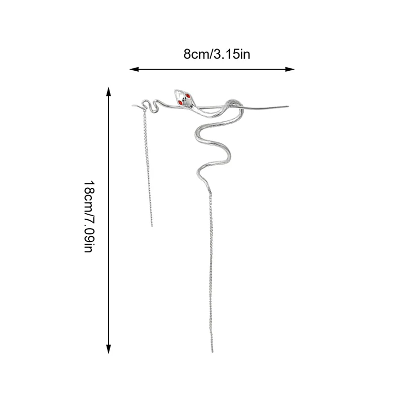 

Новая классическая заколка для волос в китайском стиле с змеиным узором, простая цепочка с кисточкой, модный женский аксессуар для волос