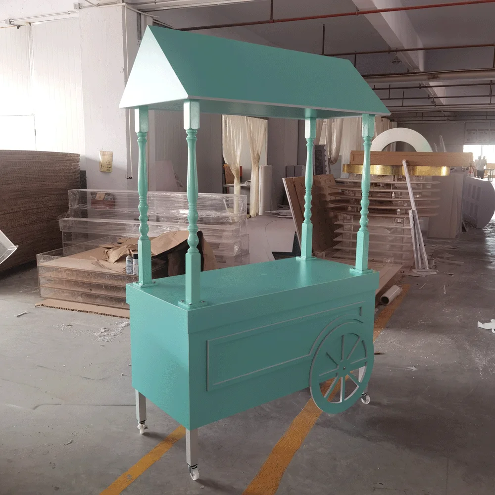 

Modern Popular Design Wooden Candy Cart Green Candy Cart From Wedding Furniture Suppliers