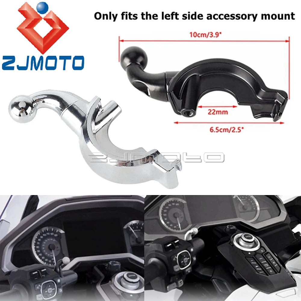 Motorcycle Accessories Handlebar Left & Right Side Mount Holder Bracket Frame For Honda Gold Wing GL 1800 Tour DCT Airbag 18-up