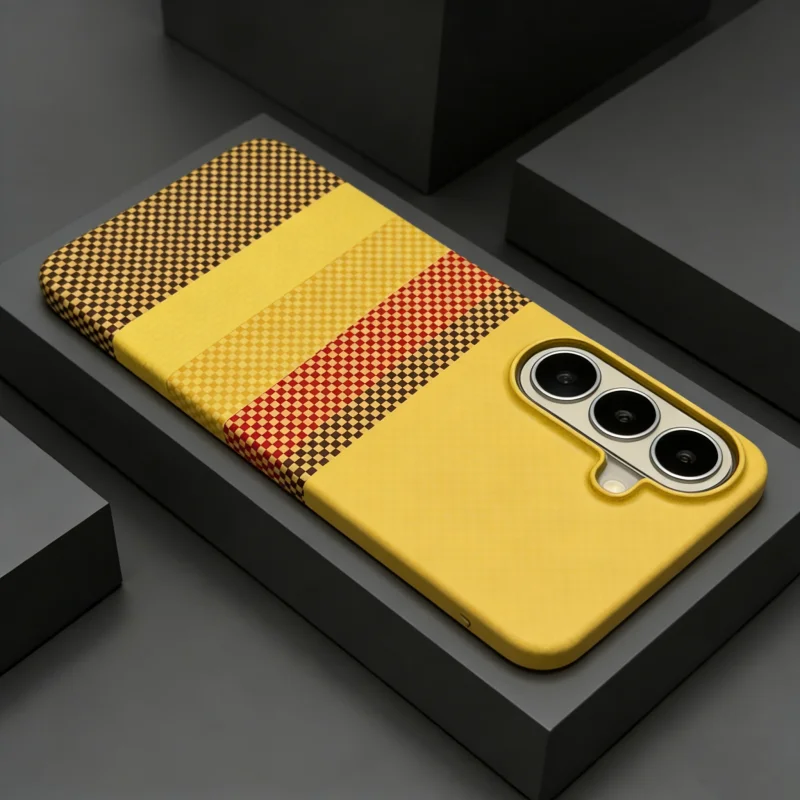 Luxury Ultra Thin Carbon Fiber Magnetic Phone Case For Samsu