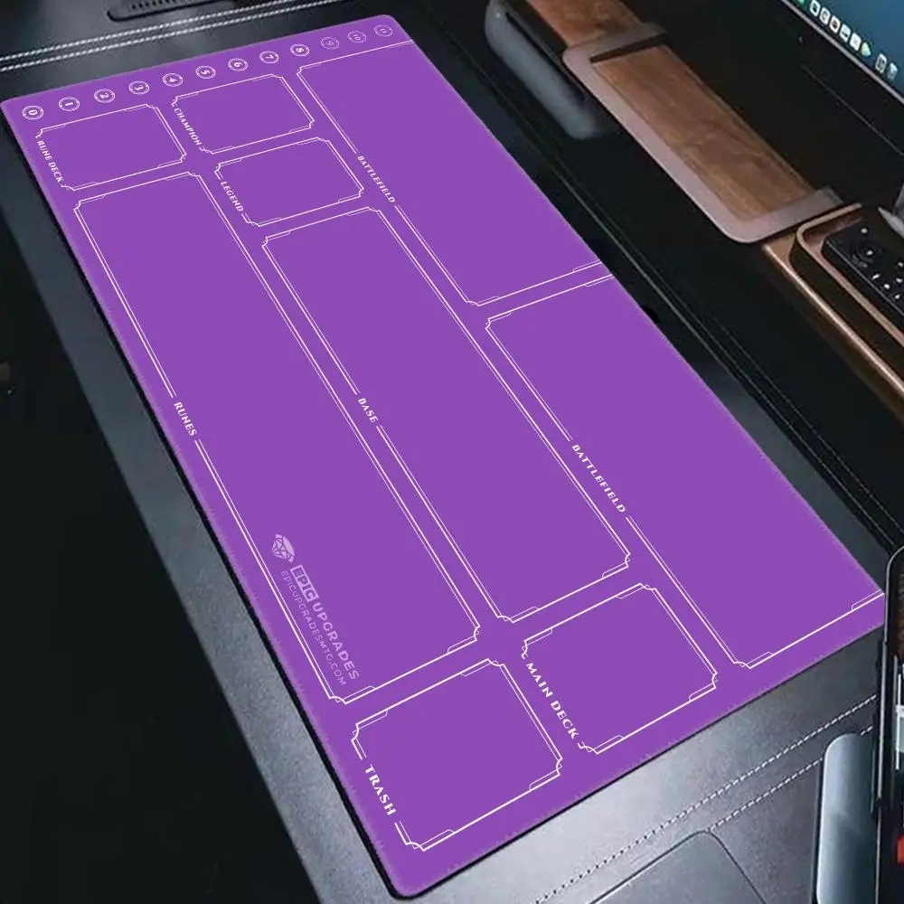 Riftbound Playmat with Zones 24x14 Playmat Fantasy-Themed Play Mat Duel Pads Beginner Card Battles Commander Gaming Deskpad