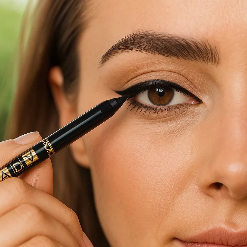 2Pcs Waterproof Black Brown Eyeliner Pencils - Smudge-Proof, Long-Lasting & Beginner-Friendly Smooth High Pigmented Eye Makeup