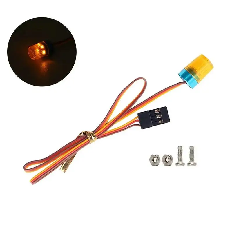 

Multi-functional Flashing Warning Light For 1/14 Scale Remote Control Model Cars, Remote Control Cars, And Construction Trucks