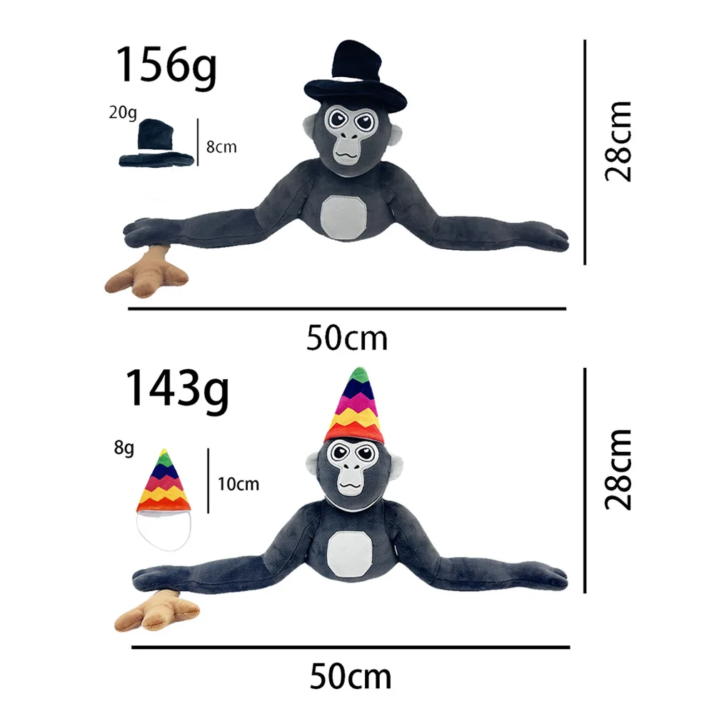Newest Gorilla Tag Monke Plush Toy Dolls Cute Cartoon Animal Stuffed Soft Toy Birthday Christmas Gift For Children