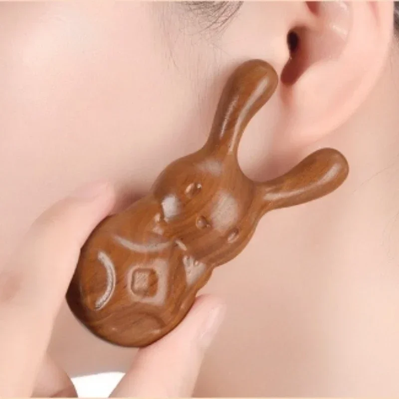 หวีไม้จันทน์ทองสำหรับนวดจมูก ตา จุดฝังเข็ม บรรเทาอาการไซนัสอักเสบ ช่วยกระตุ้นการไหลเวียนโลหิต เครื่องมือขูดกัวซาจากเรซิ่น