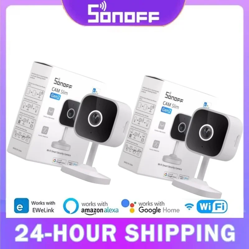 SONOFF CAM Slim Gen2 Smart Home Security Camera 1080P Human Motion Detection Video Record Night Vision Audio Auto Track Motion