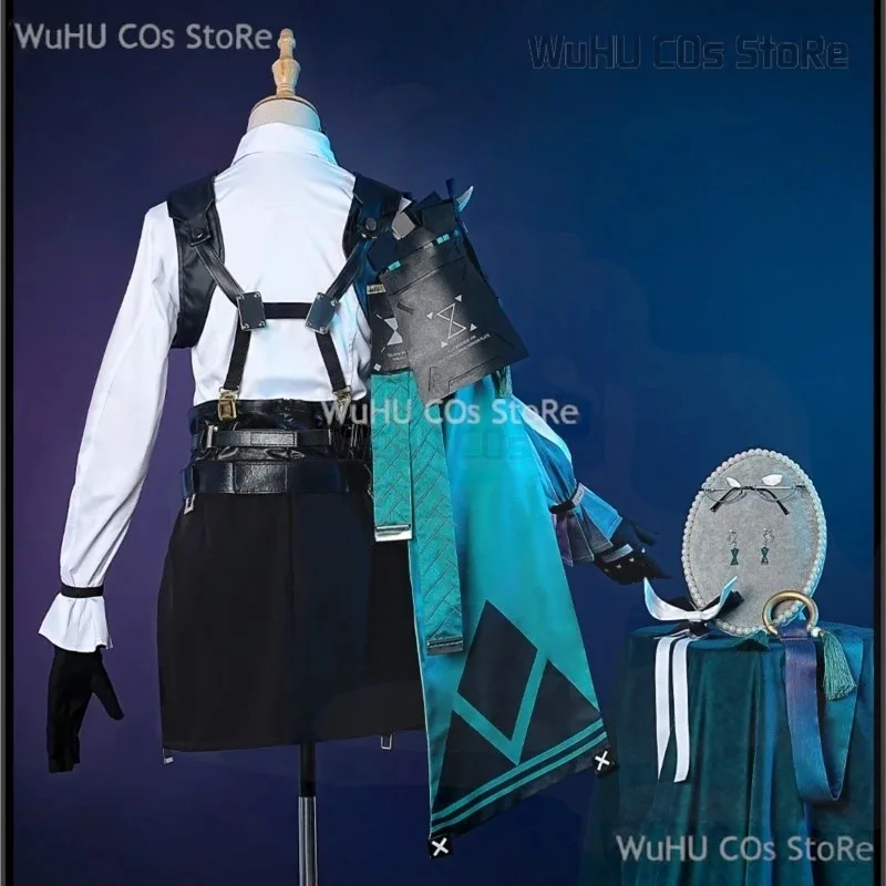 فستان تنكري من Game Zenless Zone Zero Cos Tsukishiro Yanagi شعر مستعار وردي Eridu لحفلات الهالوين للنساء Propsa؛ 6'x,9;y'
