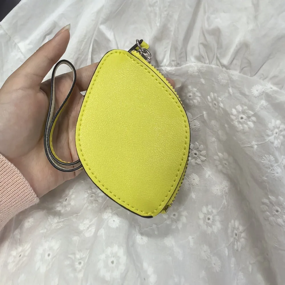 المفاتيح لطيف الفاكهة شكل عملة المحفظة الفراولة الأفوكادو سماعة حقيبة المحفظة الكورية نمط بو الجلود قلادة في الهواء الطلق #2