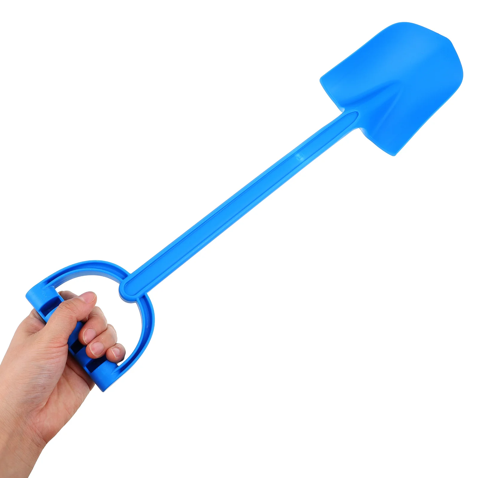 Pala in plastica ispessita resistente per bambini con punta appuntita, perfetta per lo scavo della sabbia, giochi in spiaggia, pala da neve portatile