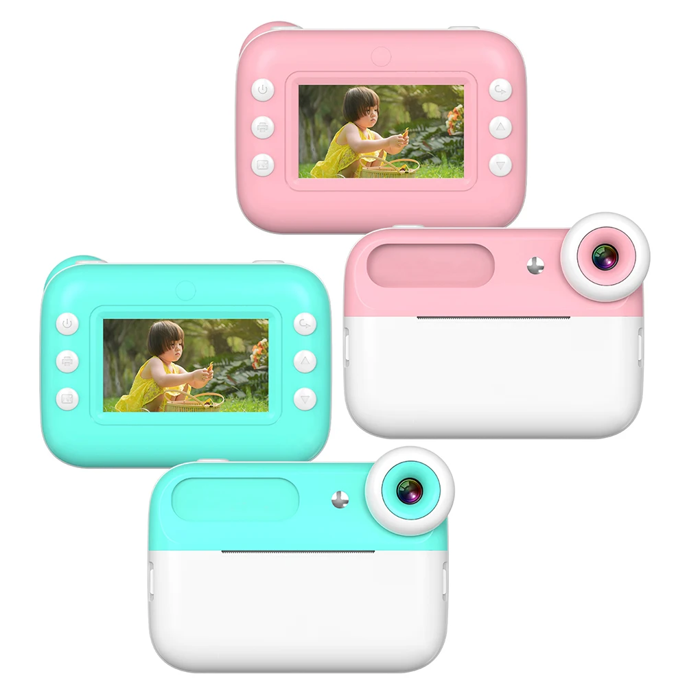 3.0 Inch Touch Screen Kids Camera Thermal Print Children HD Camera Toy 48MP Portable Toy Camera for Christmas Birthday Gifts