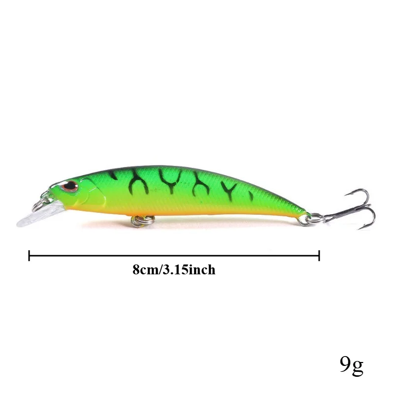 BILLINGS 1pcs Plastic Lure 8CM 9g Long Tongue Plate Realistic Lure Sharp Triple Hook Outdoor Practical Fishing Tackle Lures