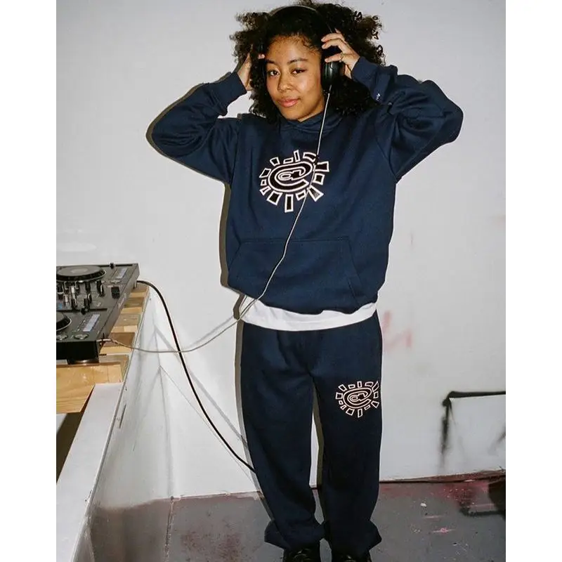 ADWYSD American Style Fleece Lined Cuffed Sweatpants Sun Roll Loose Fit Men's Trousers Winter Thickened Long Pants