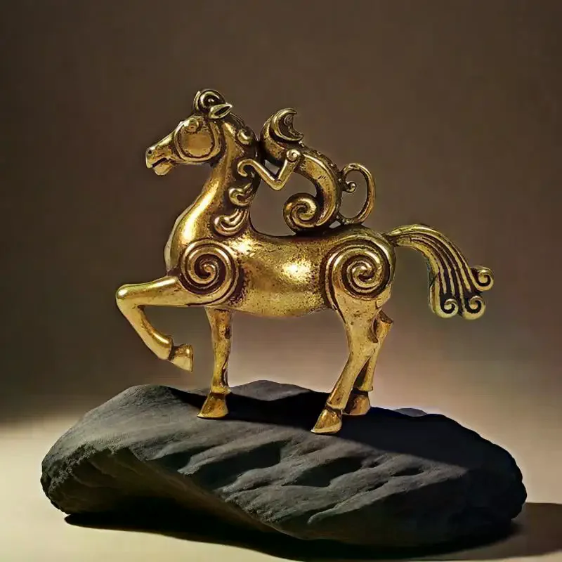 2026 Year Of Horse Brass Feng Shui Horse Figurines Miniatures Bless Your Career With Success Home Office Desktop Decoration Gift