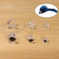 20PCS Clear Fish Mask and Holographic 3D Fish Eyes Fly Tying Material For Tying Streamer Pike Bass Trout Saltwater Fishing Lures