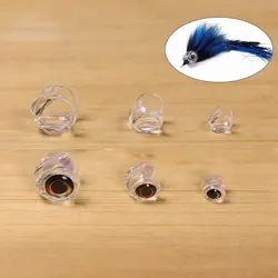 20PCS Clear Fish Mask and Holographic 3D Fish Eyes Fly Tying Material For Tying Streamer Pike Bass Trout Saltwater Fishing Lures