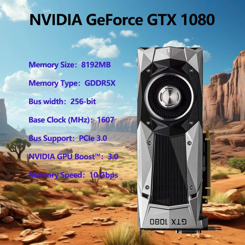 

Почти новая видеокарта Nvidia GeForce GTX 1080 GTX 1080Ti 8 Гб FE Founders Edition GDDR5X для настольных ПК, компьютерных игр