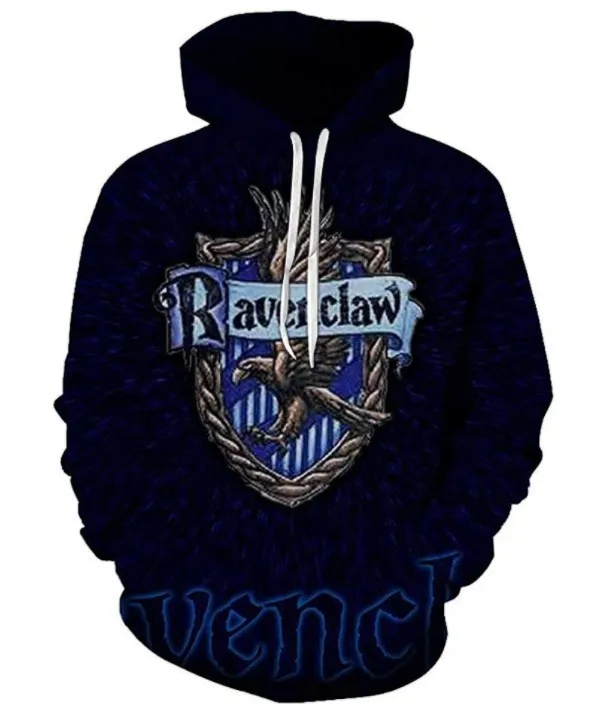 Spring and Autumn children\'s hoodie 3D Ravenclaw splatter printed sports hoodieBoys girls fashion street clothing casual hooded