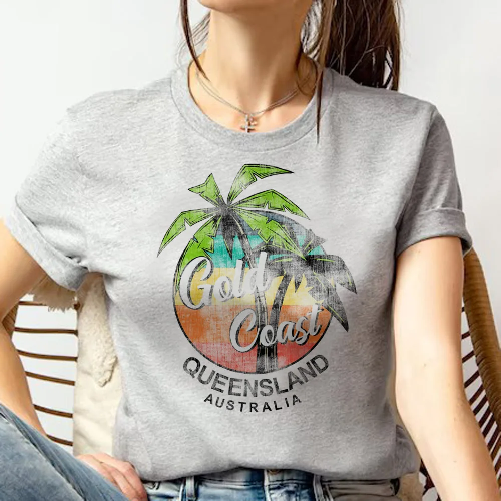 Australia t shirt women streetwear summer top girl manga clothes