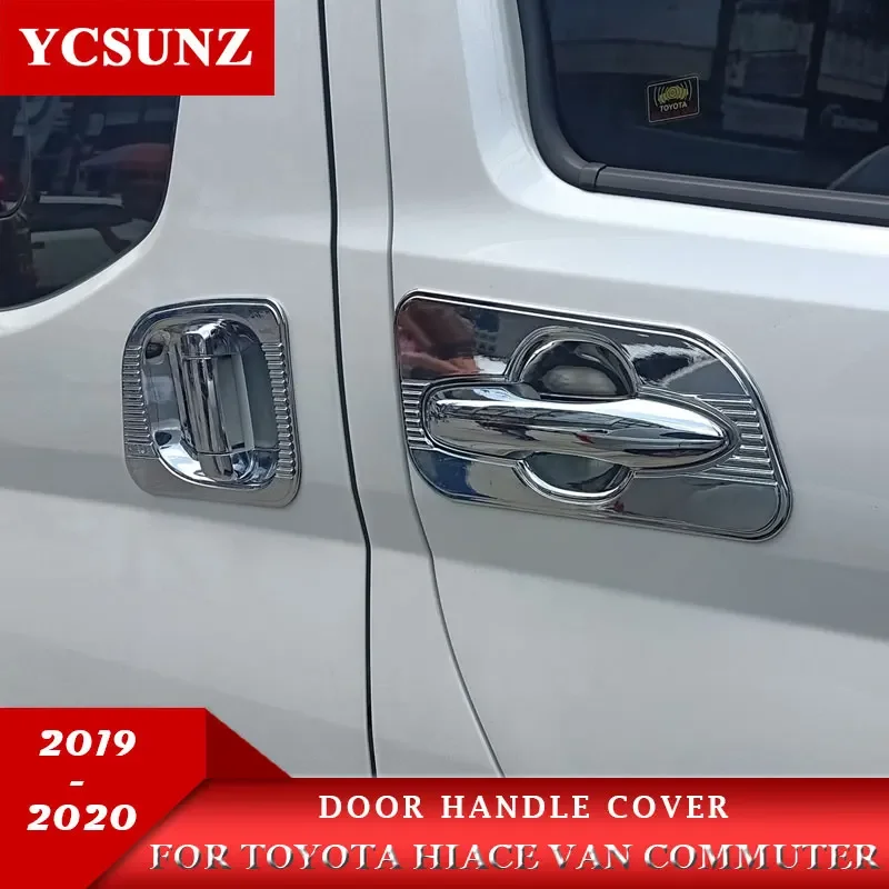 

Door Handle Cover For Toyota Hiace Van Commuter Quantum 2019 2020 Accessories Chrome Abs Parts For Toyota Hiace 2019 Ycsunz