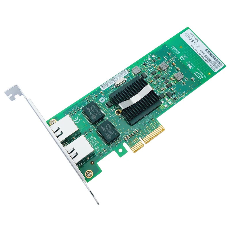 NEW PCI Express Network Card Dual Port PCIE X4 Gigabit Ethernet 10/100/1000Mbps LAN Adapter Controller Wired 82576 EB/GB E1G42ET