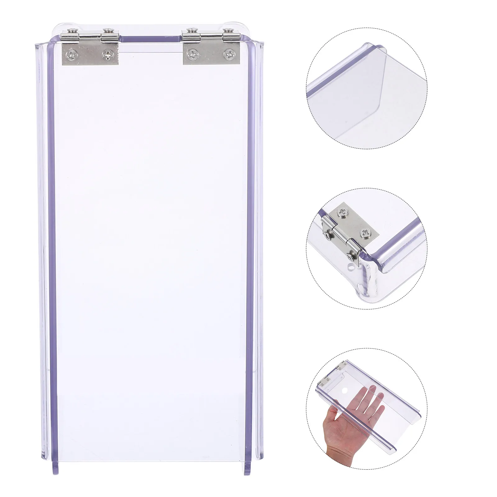

Transparent Lock Keypad Cover Waterproof Plastic Flip Rain Shield Outdoor Gate Digital Password Lock Protection Flip Cover