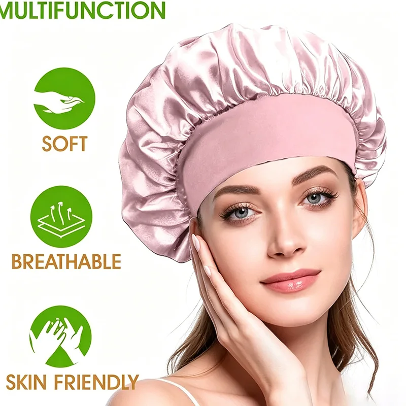 Chapéu de seda para as mulheres, chapéu de cetim, noite para dormir, melhor para dormir o cabelo, ym01