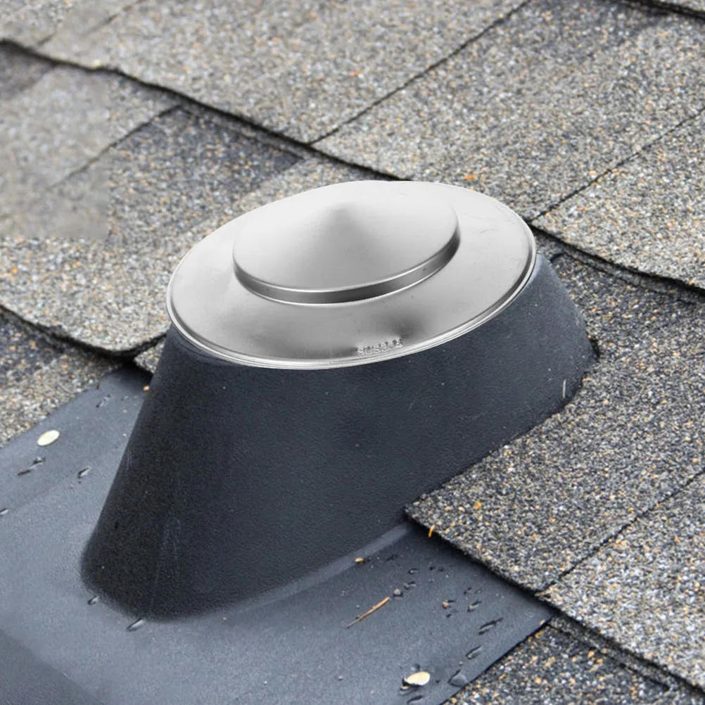 

Sturdy One-Piece Molding Chimney Rain Cap Thick Stainless Steel Roof Vent Cap Chimney Cover Accessory Cold Pressure Resistant