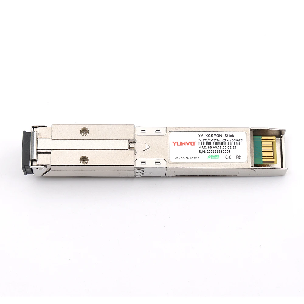 10G SFP + 1270/1577nm 20 كجم SC/APC مقبس إدارة الويب 10G/10G XGSPON ONT Stick SSH XGSPON/XGPON Stick #3