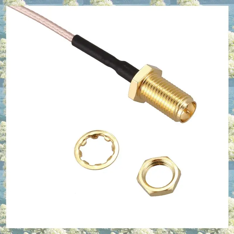 Новая упаковка из 12 RF U.FL(/IPX) Mini PCI к RP-SMA, гнездовая косичка, Wi-Fi, коаксиальный кабель RG-178, кабель с низкими потерями (10 см)