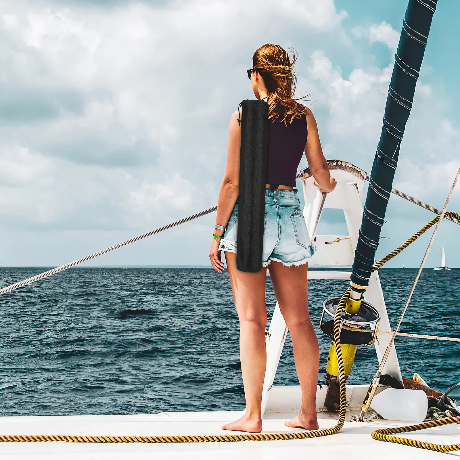 

Tent Rod Storage Bag Oxford Cloth Durable Camping Awning Pole Case Portable Fishing Rod Pouch Outdoor Travel Gear Organizer