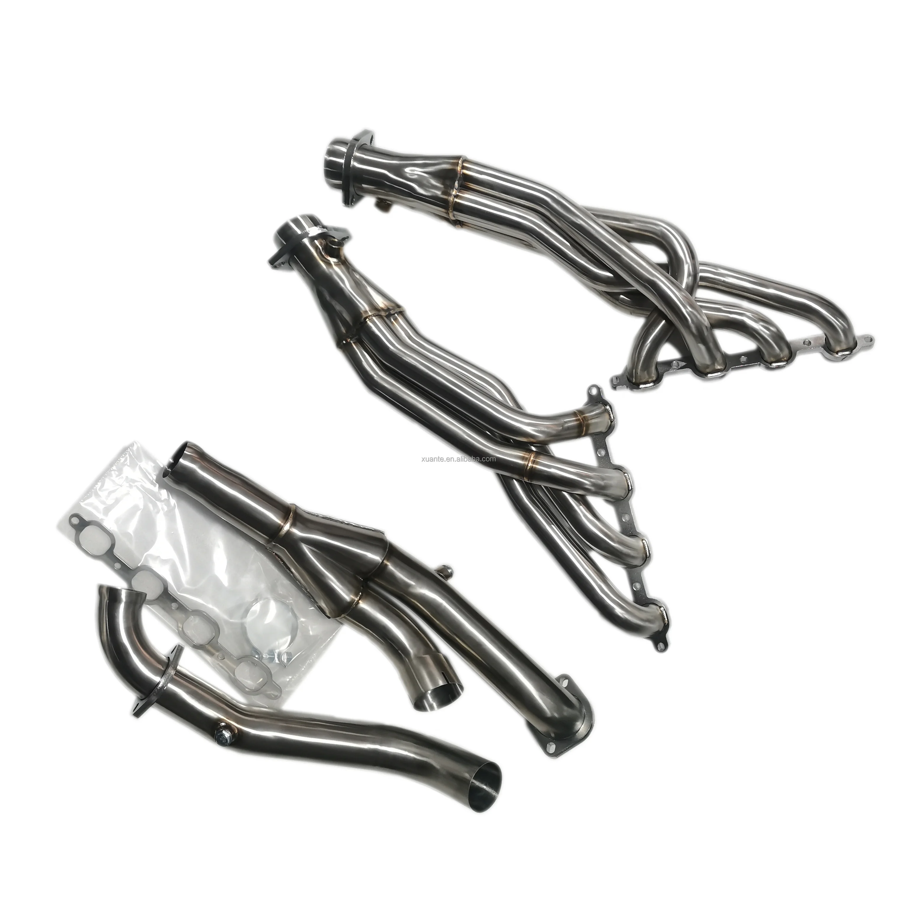 High Performance Xuante Stainless Steel 76mm 1.5mm Thickness Exhaust Header for GMC 2019+ Mirror Polished Exhaust System