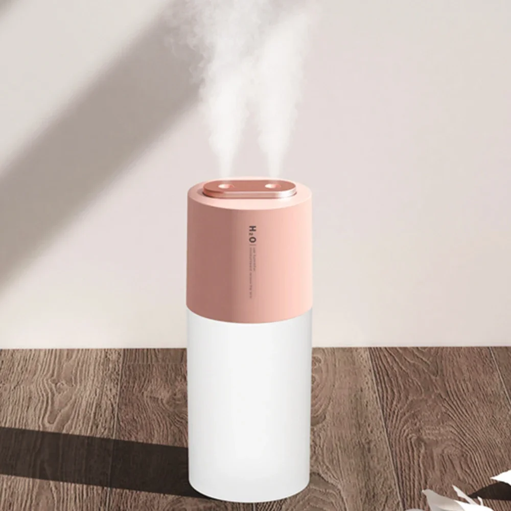 

400ml Dual Sprayer Air Humidifier USB Rechargeable Ultrasonic Aroma Diffuser