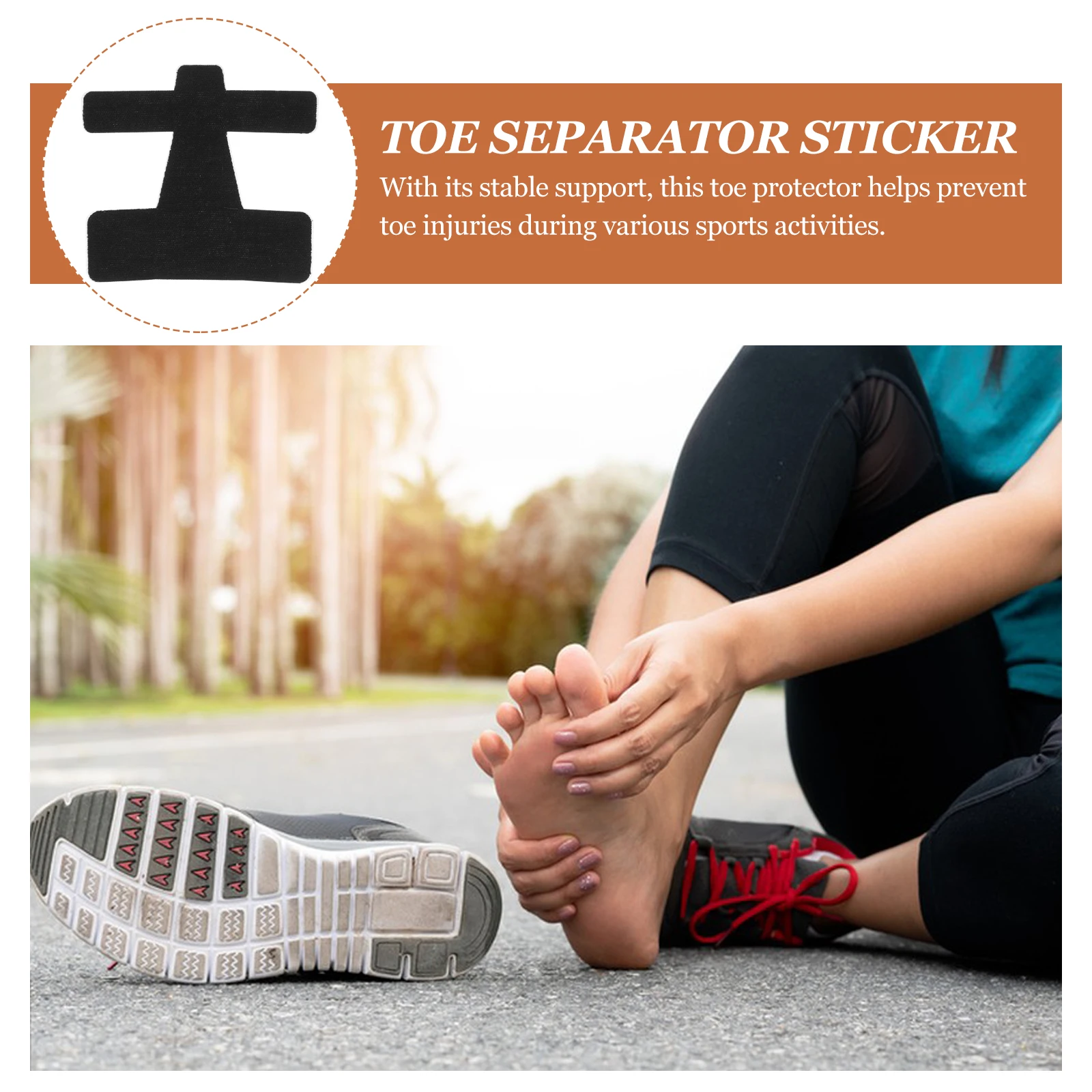 

6 Pcs Toe Protection Antiwear Patch Soft Material Stable Support Sports Activities Precut Design Foot Care Tools