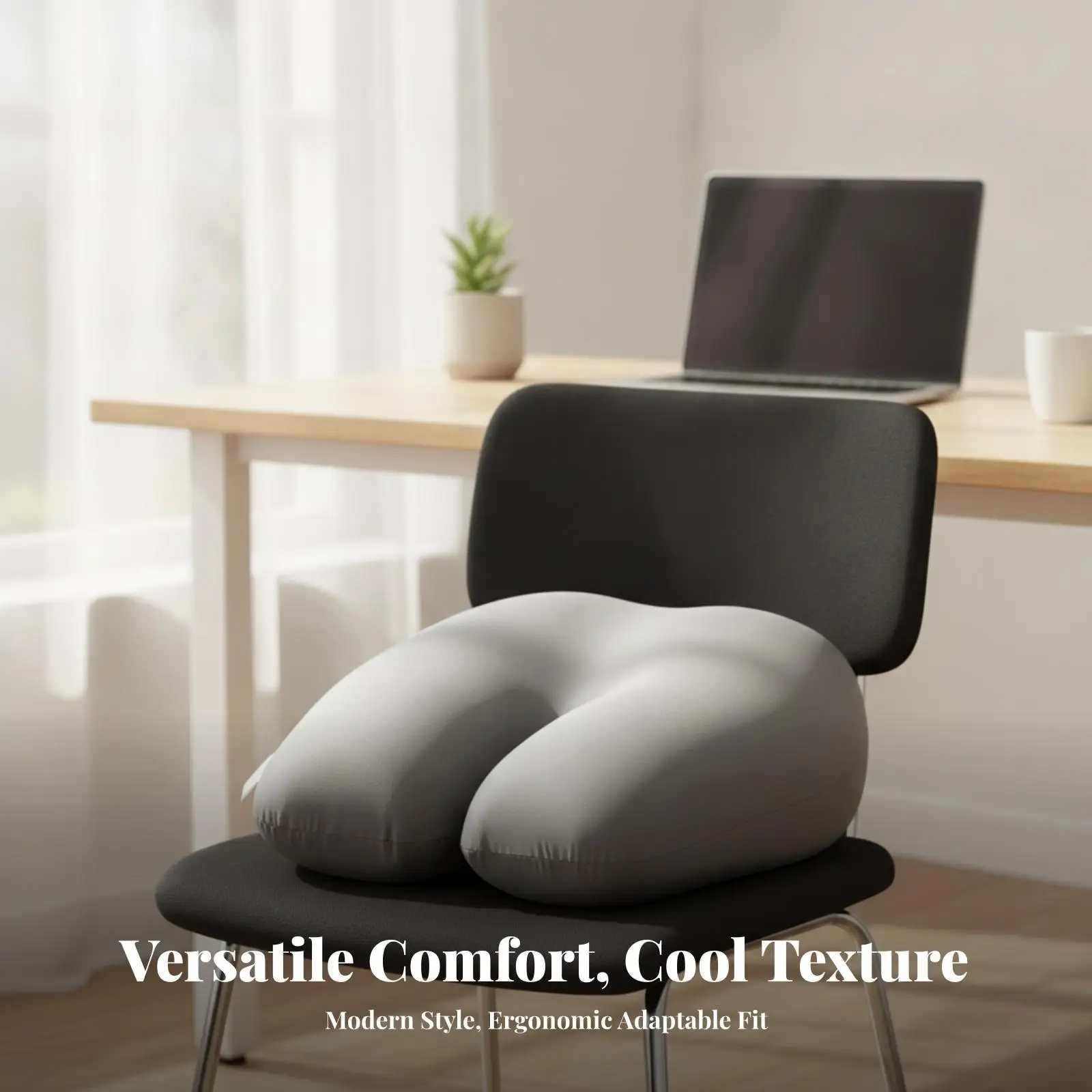 Slow Resilience Shaped Memory Foam | Buttock-Shaped Pillow, Hollow Cutout Design, for Lounging
