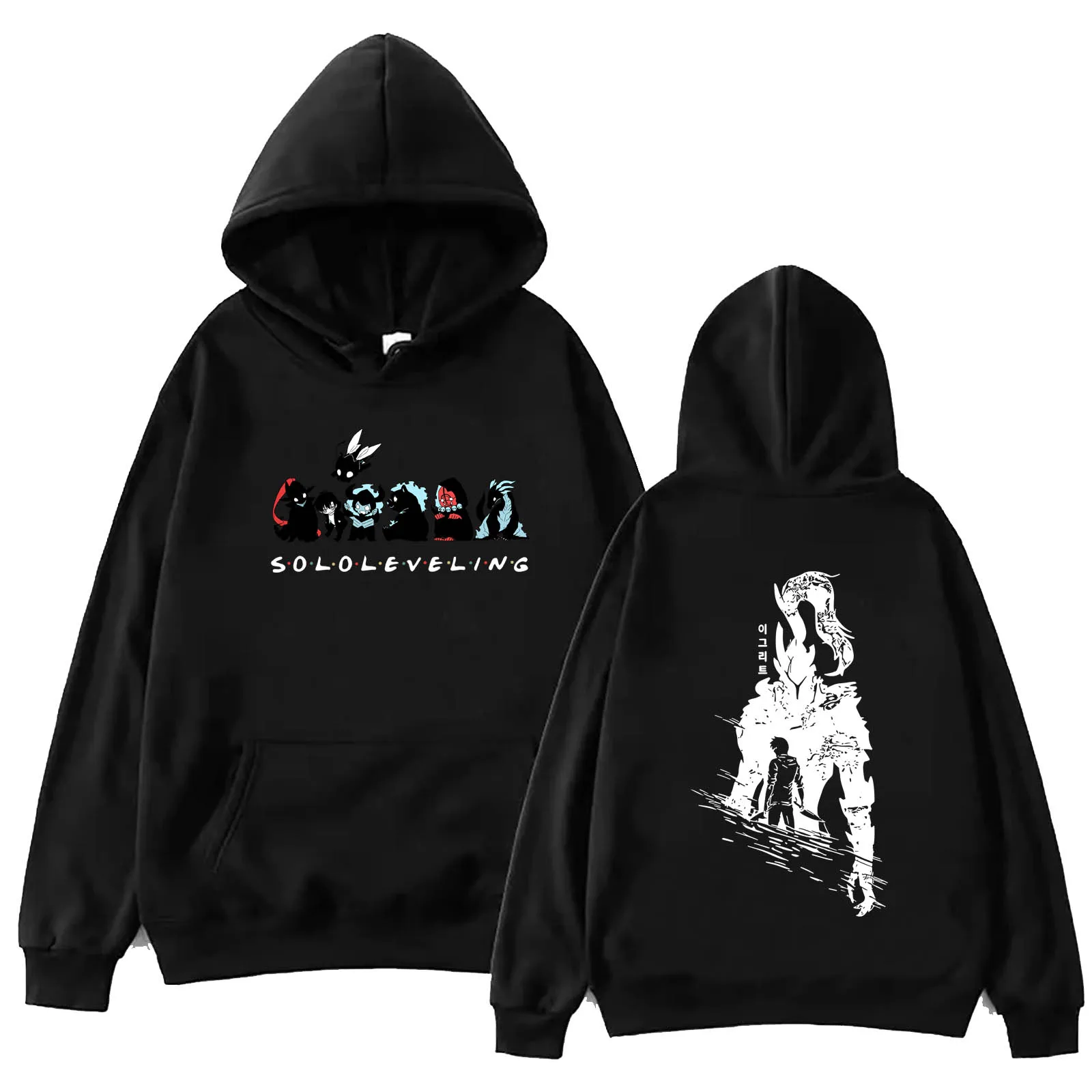 

Solo Leveling Sung Jinwoo Hoodie Solo Leveling Hoodies Harajuku Pullover Tops Man Woman Sweatshirt Gift
