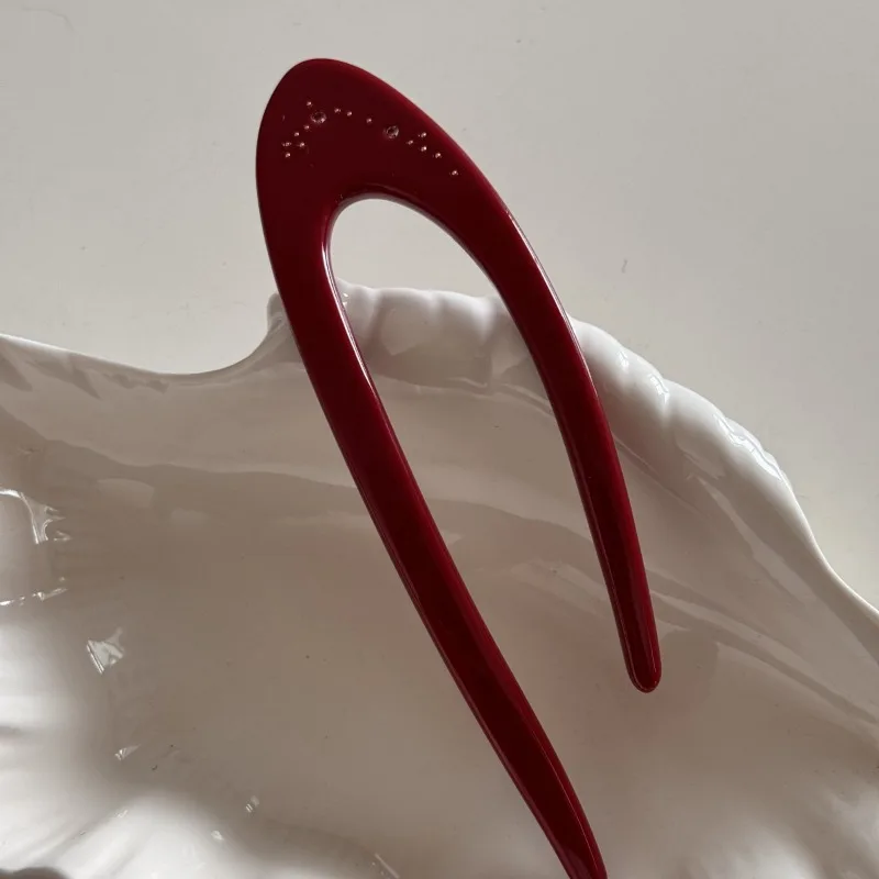 دبوس شعر بسيط من حمض الأسيتيك السميك الفرنسي على شكل حرف U مع إكسسوارات شعر عالية الجودة دبوس شعر متعدد الاستخدامات للاستخدام اليومي